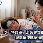 《最佳醫生搜尋網》報導｜吃「特效藥」流感會立即退燒嗎？拆解抗流感藥物與身體恢復時間